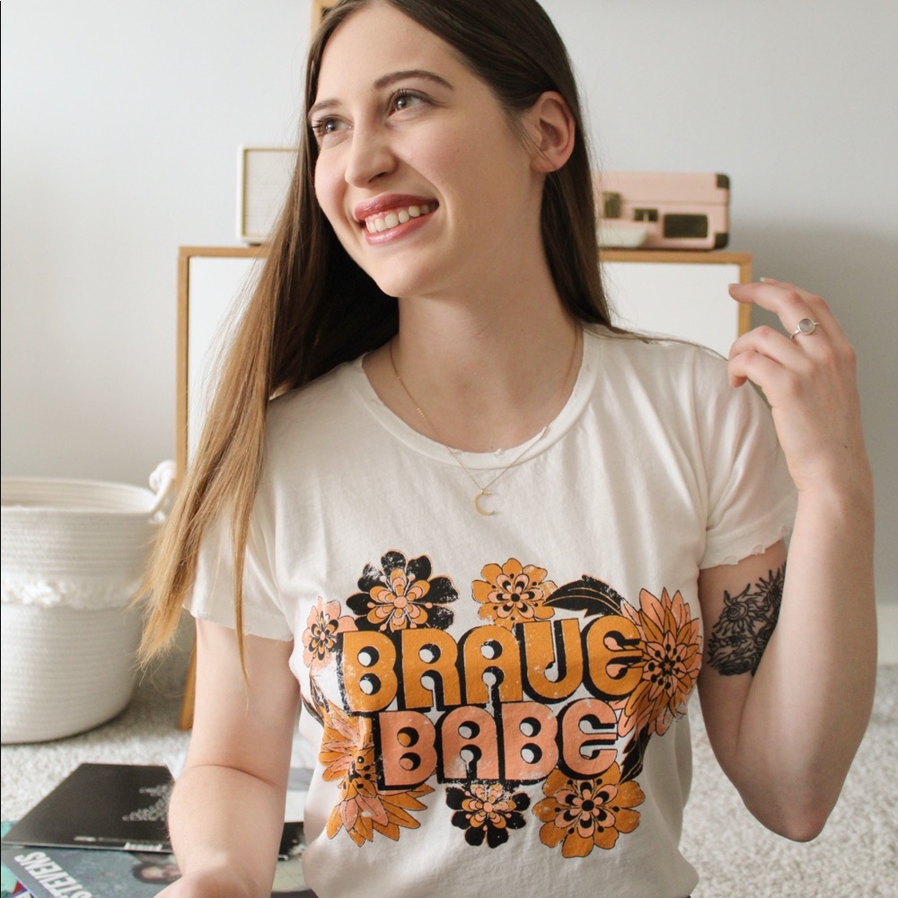 Dazey LA Brave Babe Distressed Tee